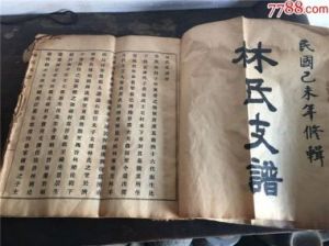 林氏家族字辈排名大全