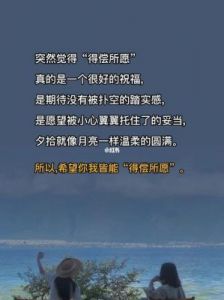 得偿所愿是什么意思 得偿所愿的唯美句子