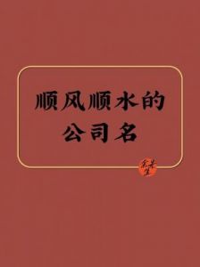 顺风顺水的公司名字 顺风顺水的名字