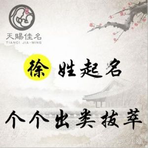 徐姓好听到爆的名字 徐姓取名寓意好的名字