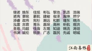 王姓男孩名字大全 起名字男孩2023免费