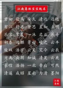 霸气男孩名字大全 霸气的男孩名字