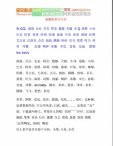 狗狗名字与好运：富有内涵的选择