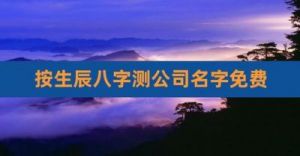 免费提供500个基于生辰八字的公司名称