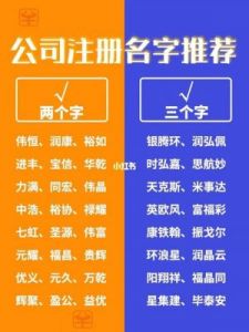 公司起名指南：精选汉字推荐，打造独特企业标识