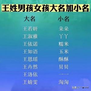 王姓女宝宝起名，王姓女孩名字大全（高雅气质）