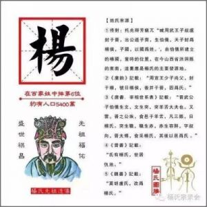 杨姓起源与得姓始祖：姓氏溯源