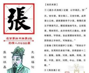 张姓起源与历史：了解张氏家族的根源与发展