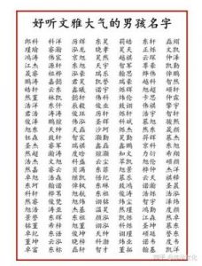 冷门且高级的男孩名字，彰显高雅与涵养