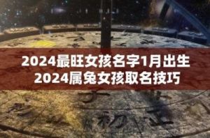 2024年属兔女孩取名：挑选寓意美好好听的名字