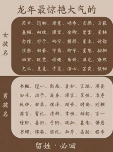 侯龙年宝宝的名字是什么？