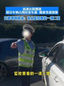 国庆期间占用高速公路应急车道，罚款金额不一，引起网友热议