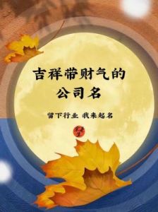 集团公司起名大全-吉祥有寓意