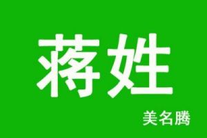 打分100分！大气非凡的蒋姓起名大全