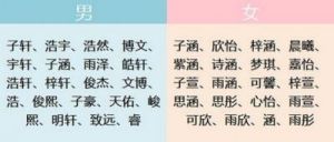 冲后面加上优雅的男孩名字