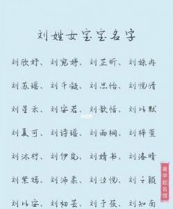 白字女宝宝取名的寓意及属性