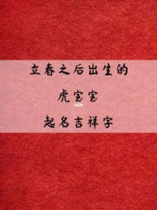 8月份出生的属虎男宝宝起名推荐：寓意吉祥的名字分享