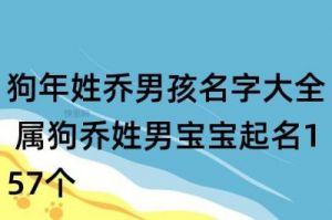 乔姓男孩取名：活泼开朗的最佳选择