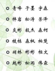 易经取名：五行属木的宝宝名字与八字免费分析