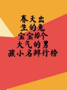 癸卯年2月4日立春出生宝宝的可爱小名与乳名大全